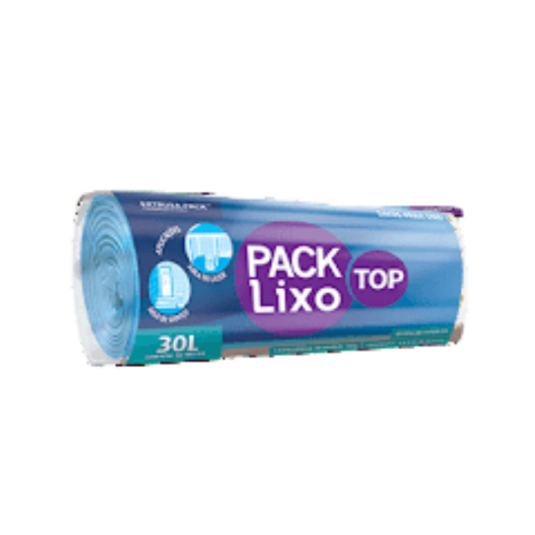 PACK LIXO TOP 030 LITROS AZUL 59X62 FD 10X30 UN