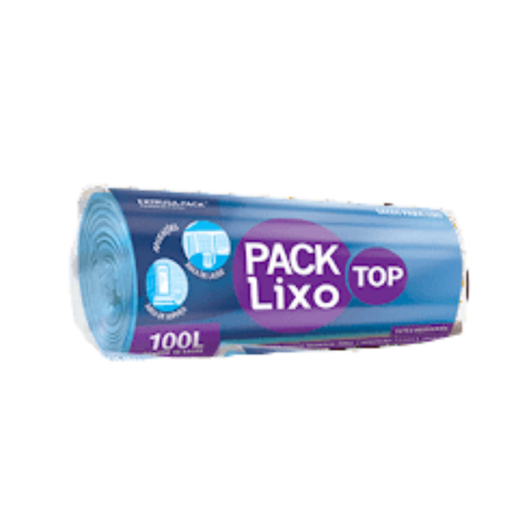 PACK LIXO TOP 100 LITROS AZUL 75X105 FD 10X15 UN